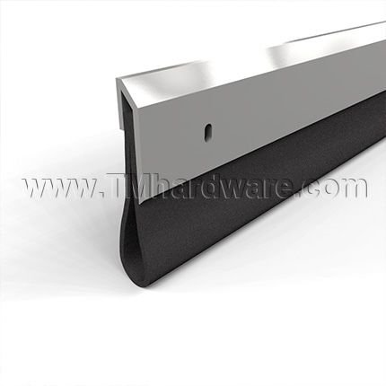 NGP 2014R Door Sweep, 1.25" Aluminum Casing with 1" Reinforced Neoprene Bulb Seal