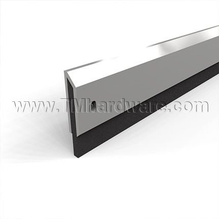 NGP 201 Door Sweep, 1.25" Aluminum Casing with .5" Neoprene Seal