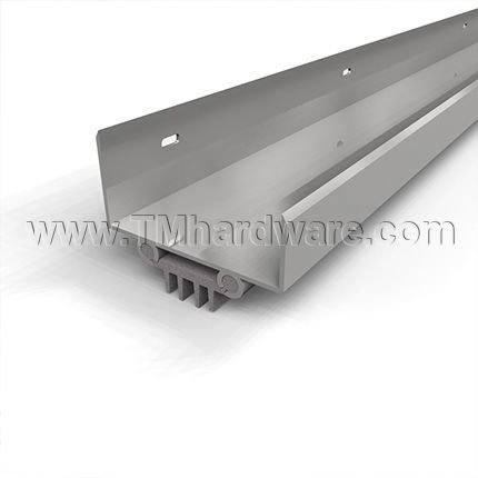 NGP 36EV Door Shoe Sweep, U Shaped Aluminum Casing with Rounded Edges and a  .4375" Vinyl Finned Seal