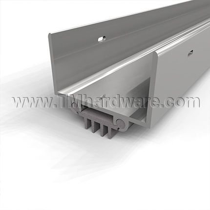 NGP 36V Door Shoe Sweep, U Shaped Aluminum Casing with Square Edges and a  .4375" Vinyl Finned Seal