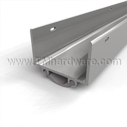 NGP 6V Door Shoe Sweep, U Shaped Aluminum Casing with .5" Vinyl Seal