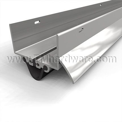 NGP 819N Door Shoe Sweep , U Shaped Aluminum Casing with Thermal Break and Rain Drip, .75" Neoprene Seal