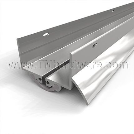 NGP 819V Door Shoe Sweep , U Shaped Aluminum Casing with Thermal Break and Rain Drip, .5" Vinyl Seal