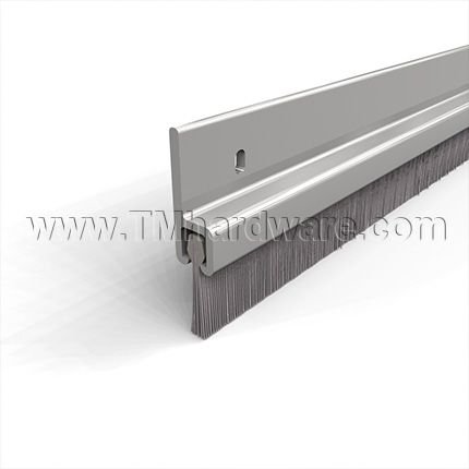 NGP 9605 Door Sweep and Perimeter Gasket, .625" Aluminum Casing with .4375" Premium Grade Nylon Brush Seal