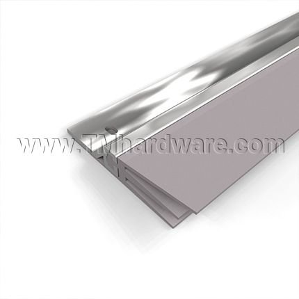NGP 96V Door Sweep, .875" Aluminum Casing with .875" Vinyl Triple Fin Seal