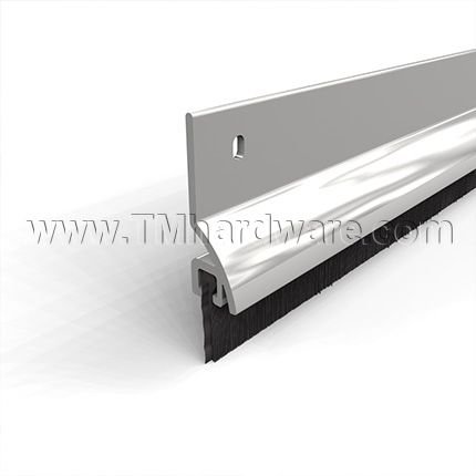 NGP C699 Door Gasket, 1.4375" Aluminum Casing with Rain Drip and .5625" Nylon Brush Seal and EPDM Rubber Insert