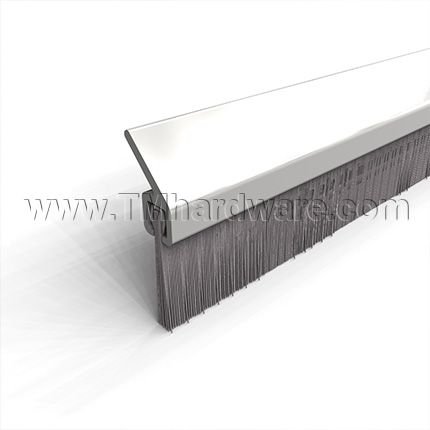 NGP D620 Door Sweep and Perimeter Gasket, 1.0625" Aluminum Casing with 1" Angled Nylon Brush
