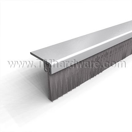 NGP D648 Door Sweep, 1" Aluminum Casing with 1" Nylon Brush