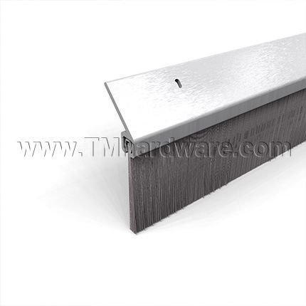 NGP G622 Door Sweep and Perimeter Gasket, 1.5" Aluminum Casing with 1.75" Angled Nylon Brush
