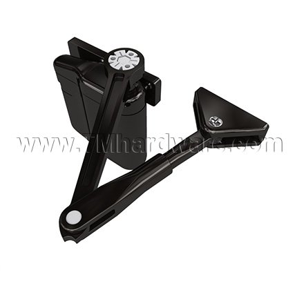 Norton 5845, Pro Complete, Automatic Door Closer, Electromechanical, Square Wall Switches, ADA1015P Kit, Black Textured