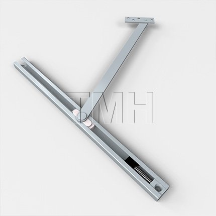 Norton Checkmate 6 Series, Concealed, Low Profile, Electromechanical Closer, Stop, Aluminum Painted