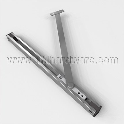 Norton Checkmate 55 Series, Adjustable, Surface, Standard Duty, Stop And Holder, Hold Open, Aluminum Painted Finish