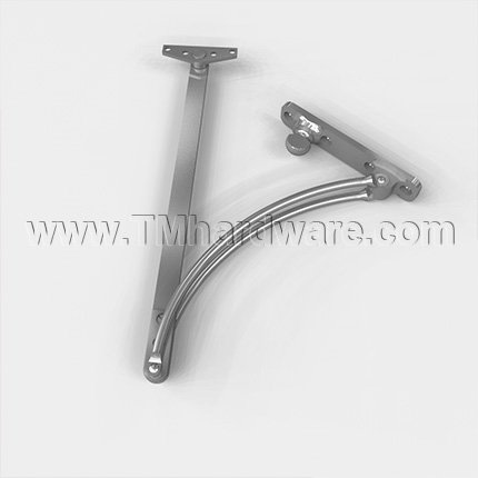 Norton Checkmate 7 Series, Surface, Heavy Duty, Stop And Holder, Aluminum Painted