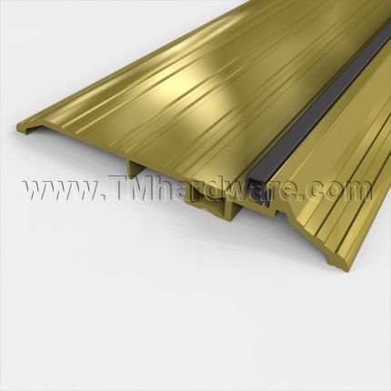 Pemko #254x226B Latching Panic Exit Threshold, 6" Bronze with Rubber or Brush Seal, .5" H