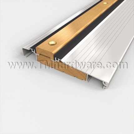 Pemko #OS95518-W Adjustable Height Threshold, Outswing, Wood Top, Aluminum Slope, 1.125” H, 5.625” W