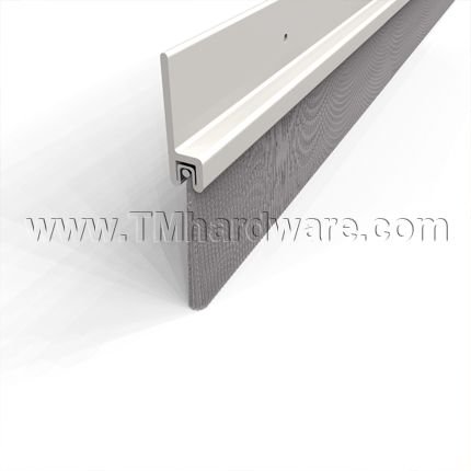Pemko #18100 Door Sweep, .875" Aluminum Casing with 1" Nylon Brush