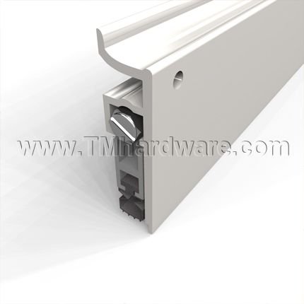 Pemko #412 Automatic Door Bottom, Aluminum, Bronze or Stainless Steel with EPDM Rubber Seal, .75" Drop, 36" Length, Clear Anodized Aluminum Finish