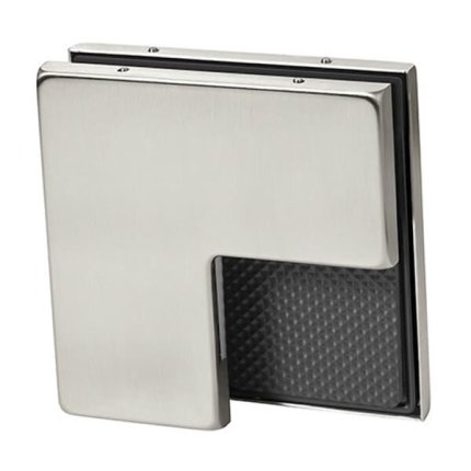Assa Abloy PFT-62 Glass Sidelite Transom Stop Patch, Clear Anodized Aluminum (US28) Finish