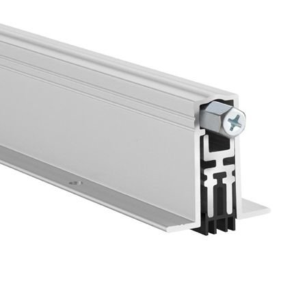 Pemko #STC411 Automatic Door Bottom, for Acoustic Soundproofing with Narrow Mortised Casing - .75" Drop, Mill Finish Aluminum, 36" Length