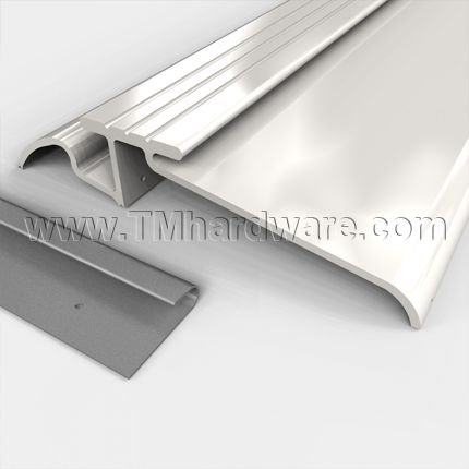 Pemko #136 Interlocking Threshold, 4.8" W Aluminum or Bronze with Water Return, 1" H