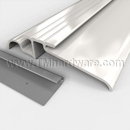 Pemko #145 Interlocking Threshold, 4" Aluminum or Bronze with Water Return, .875” H