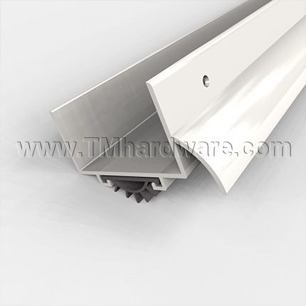 Pemko #2251 Door Shoe Sweep, U Shaped Aluminum with Rain Drip for 1-13/16" Hollow Metal Doors, For Gaps up to .5"