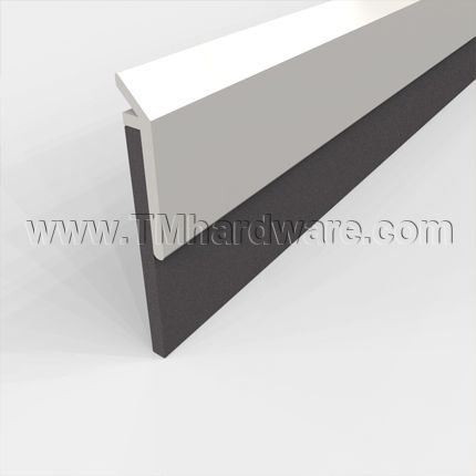 Pemko #3151N Door Bottom, 1.25" Aluminum Casing with 1" Neoprene Seal