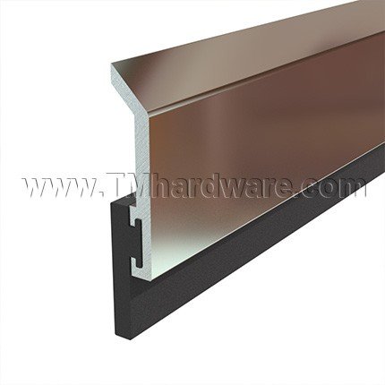Pemko #315N Door Bottom, Aluminum or Bronze with .438" Neoprene Seal
