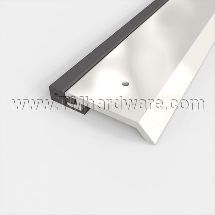 Pemko #315R Door Gasket, 1.25" Aluminum or Bronze Casing with Sponge EPDM Seal