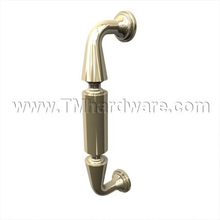 Rockwood #148 Decorative Cast Brass Door Pull, 8" CTC