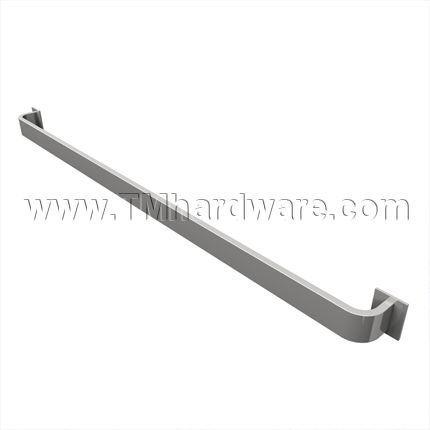 Rockwood 14 Straight Push Bar With Base Plates, 24" - 36"