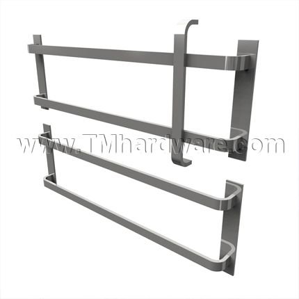Rockwood 35, 36 Set of Mounted Pull on Push Bars and Two Push Bars With Base Plates, Push Bar up to 36"
