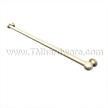 Rockwood 51 Push Bar With Slip-On End Brackets, 24" - 36"