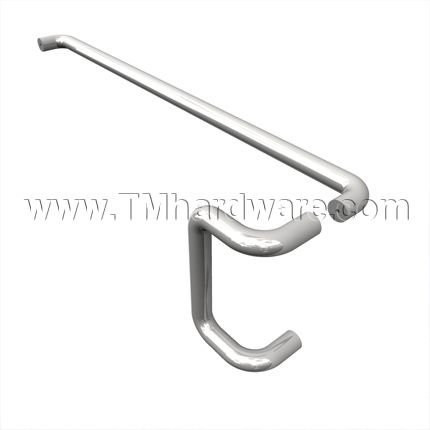 Rockwood BF15647 / Series 47 Offset Single Bar Set - Pull up to 18", Push Bar up to 36"