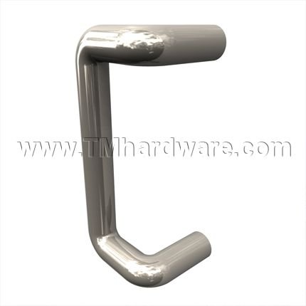 Rockwood TBF156 Tubular Door Pull Bar, 90° Offset, 1" Diameter, For ADA Openings, Light Weight - up to 18" CTC