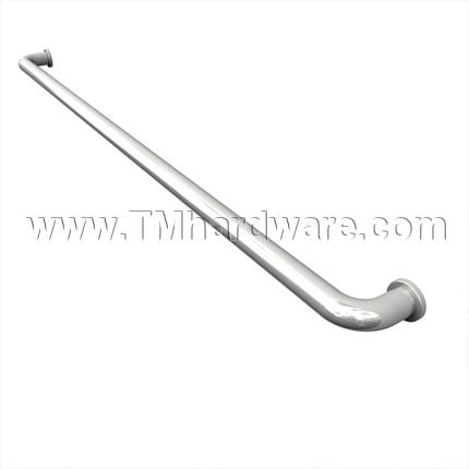 Rockwood BP47 / Series 47, Straight Single Push/Pull Bar With Base Plates
