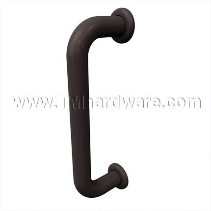 Rockwood #Y102 - Y109 Standard Weight Door Pull Bar With Base Plates, 5.5" - 12" CTC