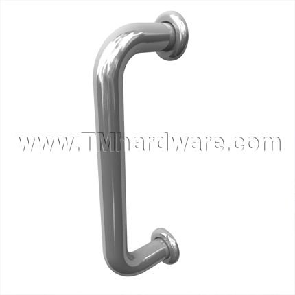 Rockwood #Y110 - Y118 Heavy Weight Door Pull Bar With Base Plates, 8" - 18" CTC