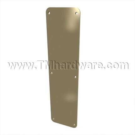 Rockwood 73RC Push Plate, Round Corner, Extra Heavy Duty .125" Thick