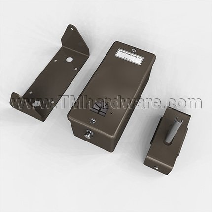 Rixson 972H Electromagnetic Door Holder, Swinging Door, Dark Satin Bronze, Equiv Finish