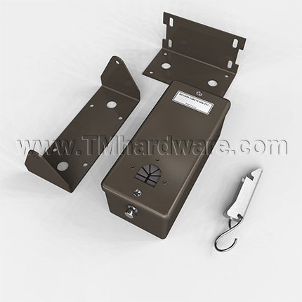 Rixson 972U Electromagnetic Door Holder, Sliding Door, Dark Satin Bronze, Equiv Finish