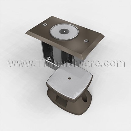 Rixson 990M Electromagnetic Door Holder, Low Projection Wall, Dark Satin Bronze, Equiv Finish