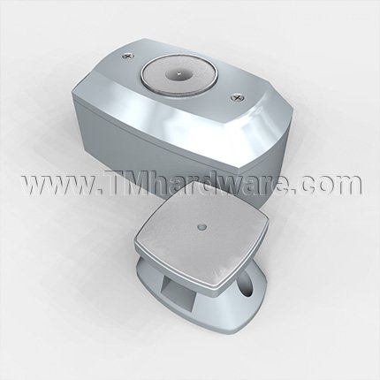 Rixson 996M Electromagnetic Door Holder, Wall Mounted, Adjustable Armature, Surface Wiring, Aluminum Painted Finish