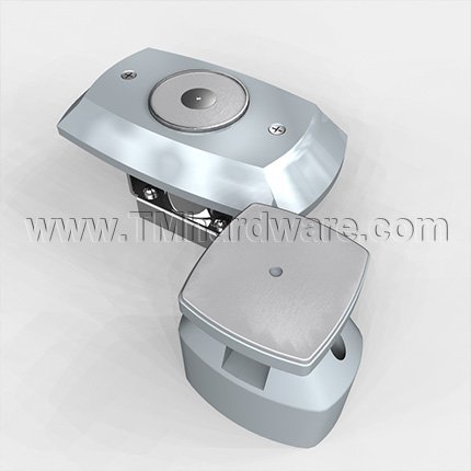 Rixson 998M Electromagnetic Door Holder, Wall Mounted, Concealed Wiring, 3-5/8" Projection, Aluminum Painted Finish