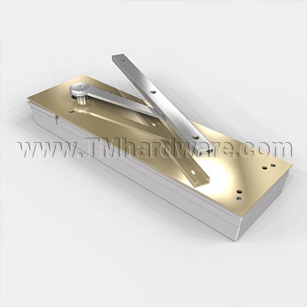 Rixon F53 And F5310 Series, Door Closer, Independently Hung, 36" Door Width, Non-hold Open w/ Backcheck, Mounted Parallel to Frame, Bright Brass Finish