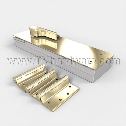 Rixon HM51 Series, Door Closer, Hollow Metal Door And Frame Prep, 36" Door Width, Non-hold Open w/ Backcheck, Bright Brass Finish