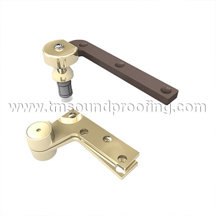 Norton 173, Door Closer Pivot, 3/4" Offset, Light Duty/Weight Pivot Set, Bright Brass Finish