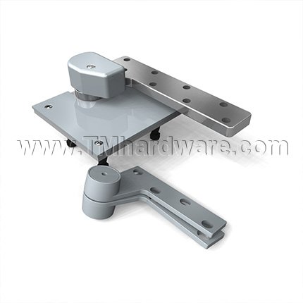 Norton L117, Door Closer Pivot, Heavy Weight Pivot Set, Lead Lined, Fire rated, 3/4" Offset for 1-3/4" Door w/ FL180 Top Pivot, Aluminum Painted Finish