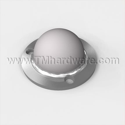 Rockwood 412 Solid Cast Wall Stop With Convex Bumper, Exposed Mounting