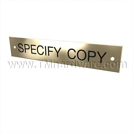 Rockwood #670, Engraved Sign with Custom Text